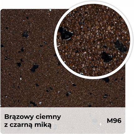 Q-Cover Tynk Mozaikowy 3x12,5kg + Grunt 3kg Ciemny Brąz/Czarna Mika M96 10m2 - zdjęcie 6