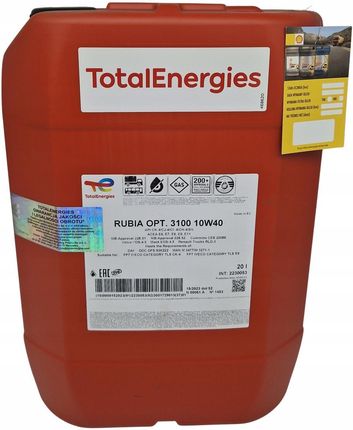 Total Rubia Optima 3100 10W40 20l - zdjęcie 3