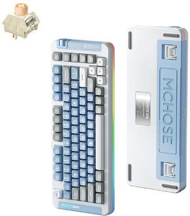 Klawiatura MCHOSE MC-X75-5 Icy Creamsicle Switch Niebiesko-szary (MCX755) - zdjęcie 2