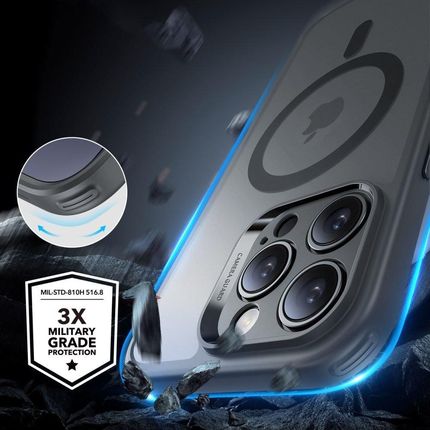 Esr Etui Na Iphone 2024 Pro Max 5 W 1 Zestaw Matowe Ochronne Z Osłoną Ekranu I Obiektywem Aparatu Kompatybilny Magsafe Ochrona Klasy Wojsk - zdjęcie 2