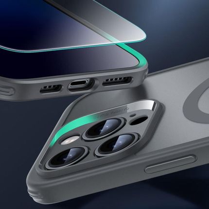 Esr Etui Na Iphone 2024 Pro Max 5 W 1 Zestaw Matowe Ochronne Z Osłoną Ekranu I Obiektywem Aparatu Kompatybilny Magsafe Ochrona Klasy Wojsk - zdjęcie 4