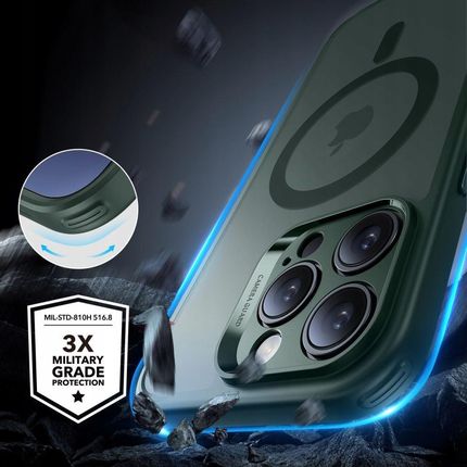 Esr Etui Na Iphone 2024 Pro Max 5 W 1 Zestaw Matowe Ochronne Z Osłoną Ekranu I Obiektywem Aparatu Kompatybilny Magsafe Ochrona Klasy Wojsk - zdjęcie 4