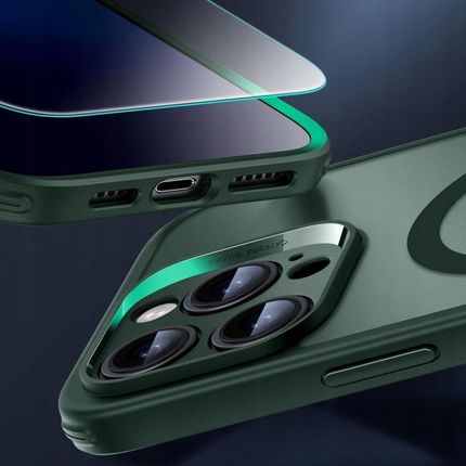 Esr Etui Na Iphone 2024 Pro Max 5 W 1 Zestaw Matowe Ochronne Z Osłoną Ekranu I Obiektywem Aparatu Kompatybilny Magsafe Ochrona Klasy Wojsk - zdjęcie 2
