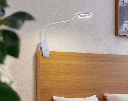 Bezprzewodowa Lampka Led Do Czytania Na Klips Nocna Biurko Pracy - zdjęcie 2
