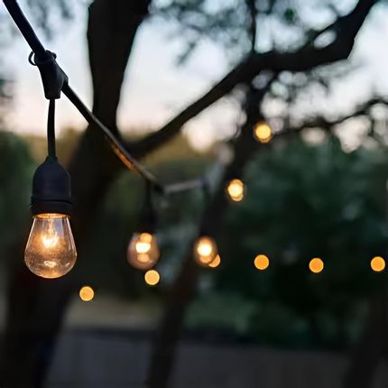 Girlanda Ogrodowa Zewnętrzna Łańcuch Świetlny 15M 30Xe27 7W 3000K Malus Lumiled - zdjęcie 5