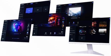 Spacetronik Oświetlenie na tył monitora LED Glow Three 27