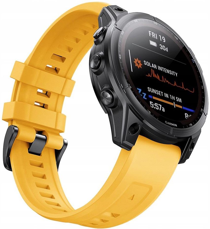 TechBand Tech Band Żółty Pasek Garmin Epix 2 Pro 47Mm Szer 22Mm