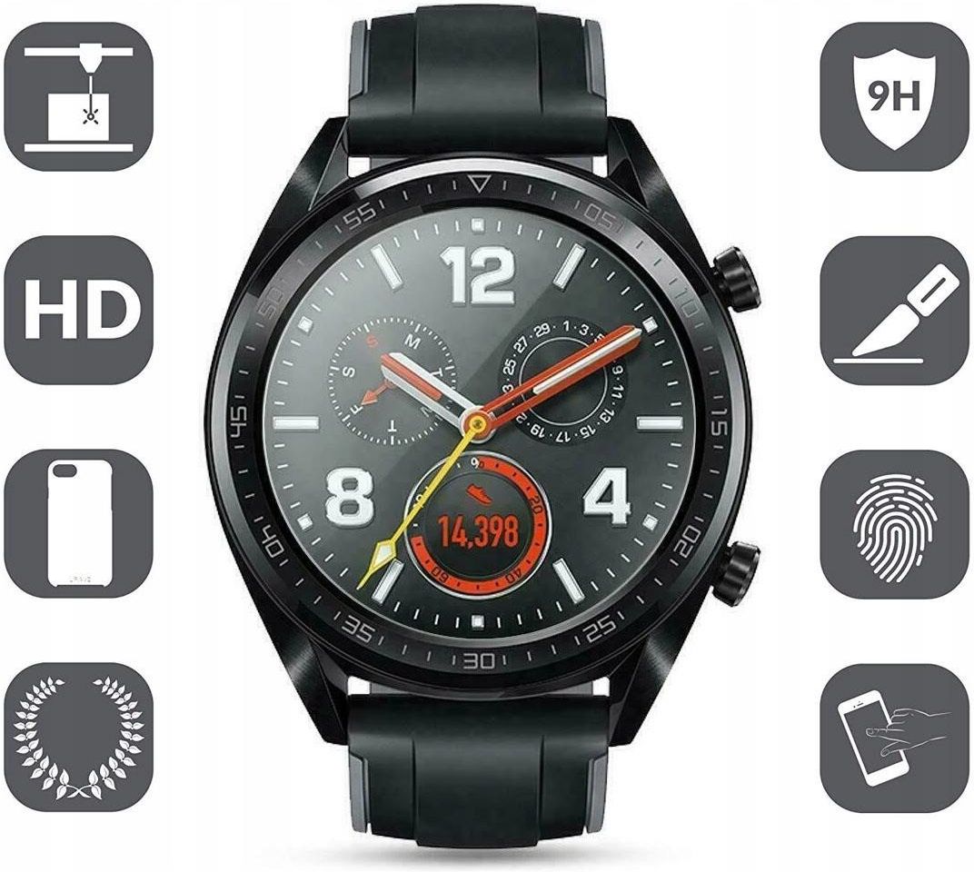 Icover 12Szt Szkło Hybrydowe Szkiełko Ochronne Smartwatch Do Huawei