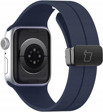 Silikonowy pasek Bizon Strap Watch Silicone do Apple Watch 38/40/41mm, granatowy - zdjęcie 2