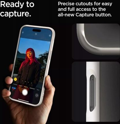 Spigen Etui Ultra Hybrid Do Apple Iphone 16 Pro Przezroczysto-Beżowy - zdjęcie 4