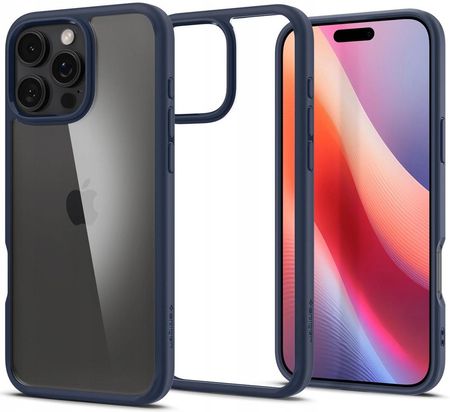 Spigen Etui Ultra Hybrid Do Apple Iphone 16 Pro Przezroczysto-Granatowy - zdjęcie 5