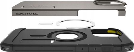 Spigen Etui Tough Armor Mag Magsafe Do Apple Iphone 16 Pro Szary - zdjęcie 4