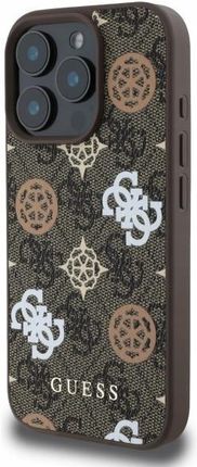 Guess Etui Peony On 4G Background Magsafe Do Apple Iphone 16 Pro Max Brązowy - zdjęcie 5