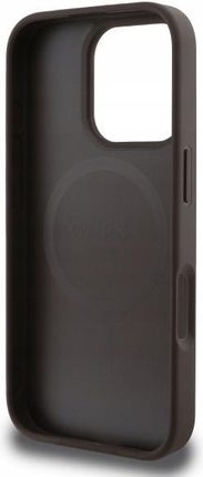 Guess Etui Peony On 4G Background Magsafe Do Apple Iphone 16 Pro Max Brązowy - zdjęcie 2