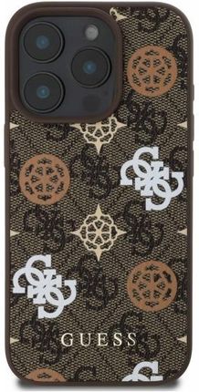 Guess Etui Peony On 4G Background Magsafe Do Apple Iphone 16 Pro Max Brązowy - zdjęcie 3