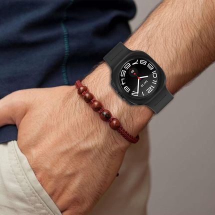 4KomPl Pasek Na Zegarek Opaska Do Smartwatcha Samsung Galaxy Watch Ultra 47Mm Czarny - zdjęcie 6