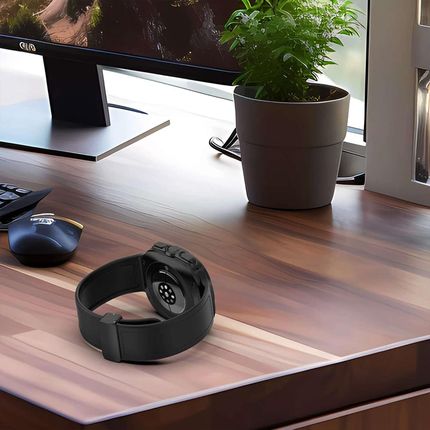 4KomPl Pasek Na Zegarek Opaska Do Smartwatcha Samsung Galaxy Watch Ultra 47Mm Czarny - zdjęcie 5