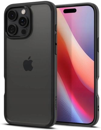 Spigen Ultra Hybrid Iphone 16 Pro Matte Black Czarny Acs08125 - zdjęcie 5