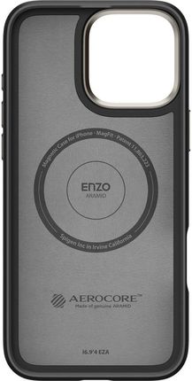 Spigen Etui Enzo Aramid Mag Do Magsafe Iphone 16 Pro Max Czarno Beżowe - zdjęcie 2