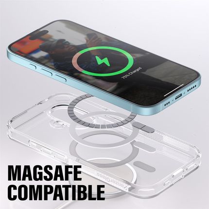 Panzerglass Etui Pancerne Hardcase Magsafe Do Iphone 16 Przezroczysto Białe - zdjęcie 3