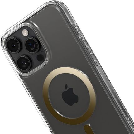 Spigen Etui Ultra Hybrid Mag Do Magsafe Iphone 16 Pro Przezroczysto Złote - zdjęcie 5