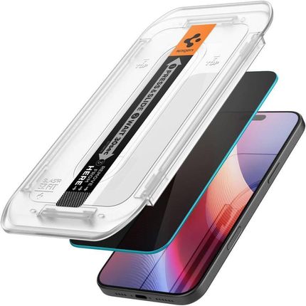 Spigen Szkło Hartowane Glas.Tr Ez Fit Privacy Do Apple Iphone 16 Pro (2 Szt.) - zdjęcie 5