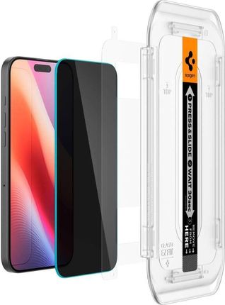 Spigen Szkło Hartowane Glas.Tr Ez Fit Privacy Do Apple Iphone 16 Pro (2 Szt.) - zdjęcie 4