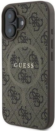 Guess Guhmp16Mg4Gfrw Iphone 16 Plus 6 7 Quot; Brązowy Brown Hardcase 4G Ring Classic Logo Magsafe - zdjęcie 2