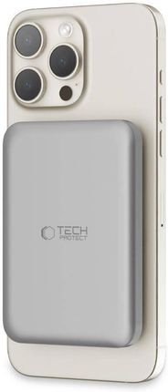 Tech Protect Powerbank Magnetyczny 5000Mah 15W Usb C Lifemag Pb10 Magsafe Titanium - zdjęcie 3