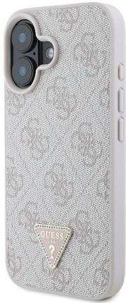 Guess Guhcp16Sp4Tdscpp Iphone 16 6 1 Różowy Pink Hardcase Leather Metal Logo Strass Crossbody - zdjęcie 6