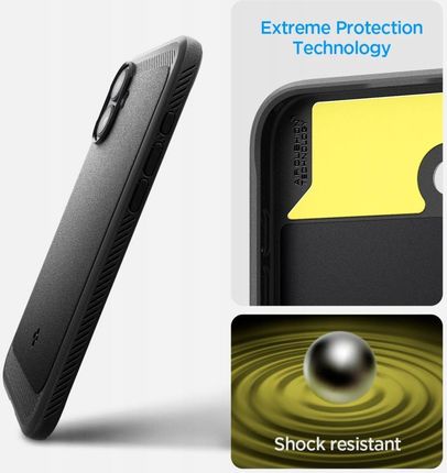 Spigen Etui Rugged Armor Mag Magsafe Do Apple Iphone 16 Plus Czarny Mat - zdjęcie 2