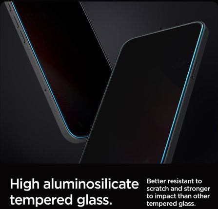 Spigen Szkło Hartowane Glas.Tr Ez Fit Privacy Do Apple Iphone 16 Pro (2 Szt.) - zdjęcie 4