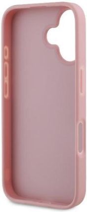 Guess hardcase Fixed Glitter Big 4G do iPhone 16 Różowy - zdjęcie 2