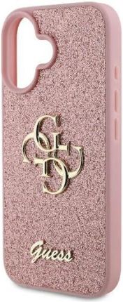 Guess hardcase Fixed Glitter Big 4G do iPhone 16 Różowy - zdjęcie 4