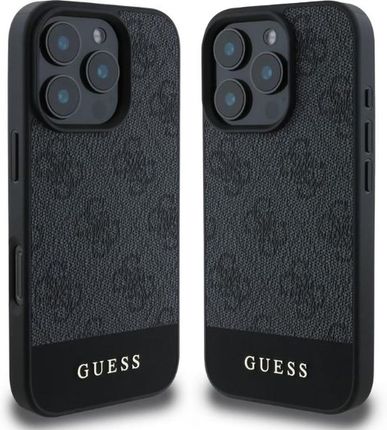 Guess Etui Hardcase 4G Bottom Stripe Do Iphone 16 Pro Max, Szare - zdjęcie 2