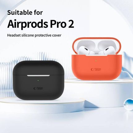 Tech-Protect Etui Na Słuchawki Silicone Do Apple Airpods Pro 1/2 Szary - zdjęcie 4