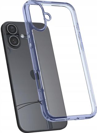 Spigen Etui Ultra Hybrid Do Iphone 16 Przezroczysto Niebieskie - zdjęcie 6