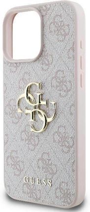 Guess Iphone 16 Pro Max Różowy Pink Hardcase 4G Big Logo - zdjęcie 6