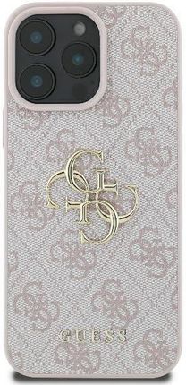 Guess Iphone 16 Pro Max Różowy Pink Hardcase 4G Big Logo - zdjęcie 5