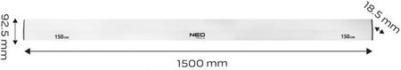 Neo Tools Łata Tynkarska 150cm Trapezowa 72552 - zdjęcie 3