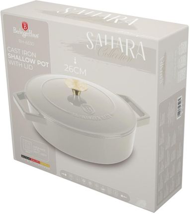 Garnek żeliwny 2,57L z pokrywką 26cm Berlinger Haus Sahara BH-6530 - zdjęcie 4