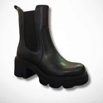 Czarne botki workery na platformie Sixht Sense JW168 - zdjęcie 2