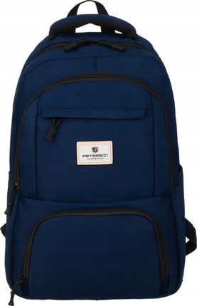 Peterson plecak torba na laptopa solidny (PTN777126692NAVY) - zdjęcie 3