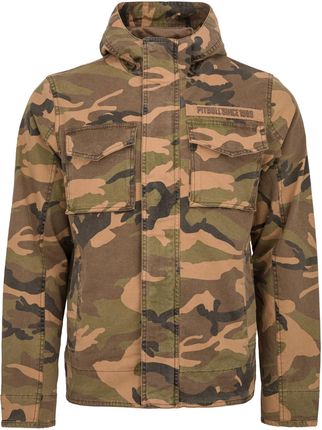 Kurtka z kapturem Pit Bull Fallon Military Jacket '24 - Woodland Camo S - zdjęcie 5