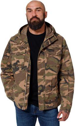 Kurtka z kapturem Pit Bull Fallon Military Jacket '24 - Woodland Camo S - zdjęcie 2