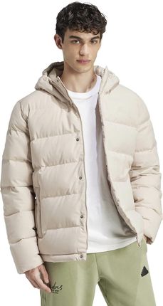 Kurtka z kapturem męska adidas HELIONIC beżowa IZ4702 - zdjęcie 2
