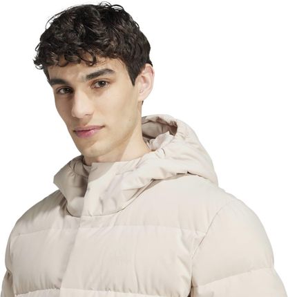 Kurtka z kapturem męska adidas HELIONIC beżowa IZ4702 - zdjęcie 3