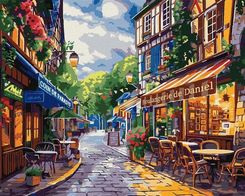 Zdjęcie Ideyka Malowanie Po Numerach Ulica We Francji 40X50Cm - Chełm