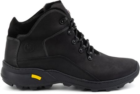 Komodo Buty Męskie Trzewiki Skórzane Zimowe 903K Czarne - zdjęcie 2