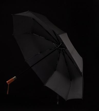 Czarny Parasol Parasolka Męska Damska Parasol Składany Automat - zdjęcie 2